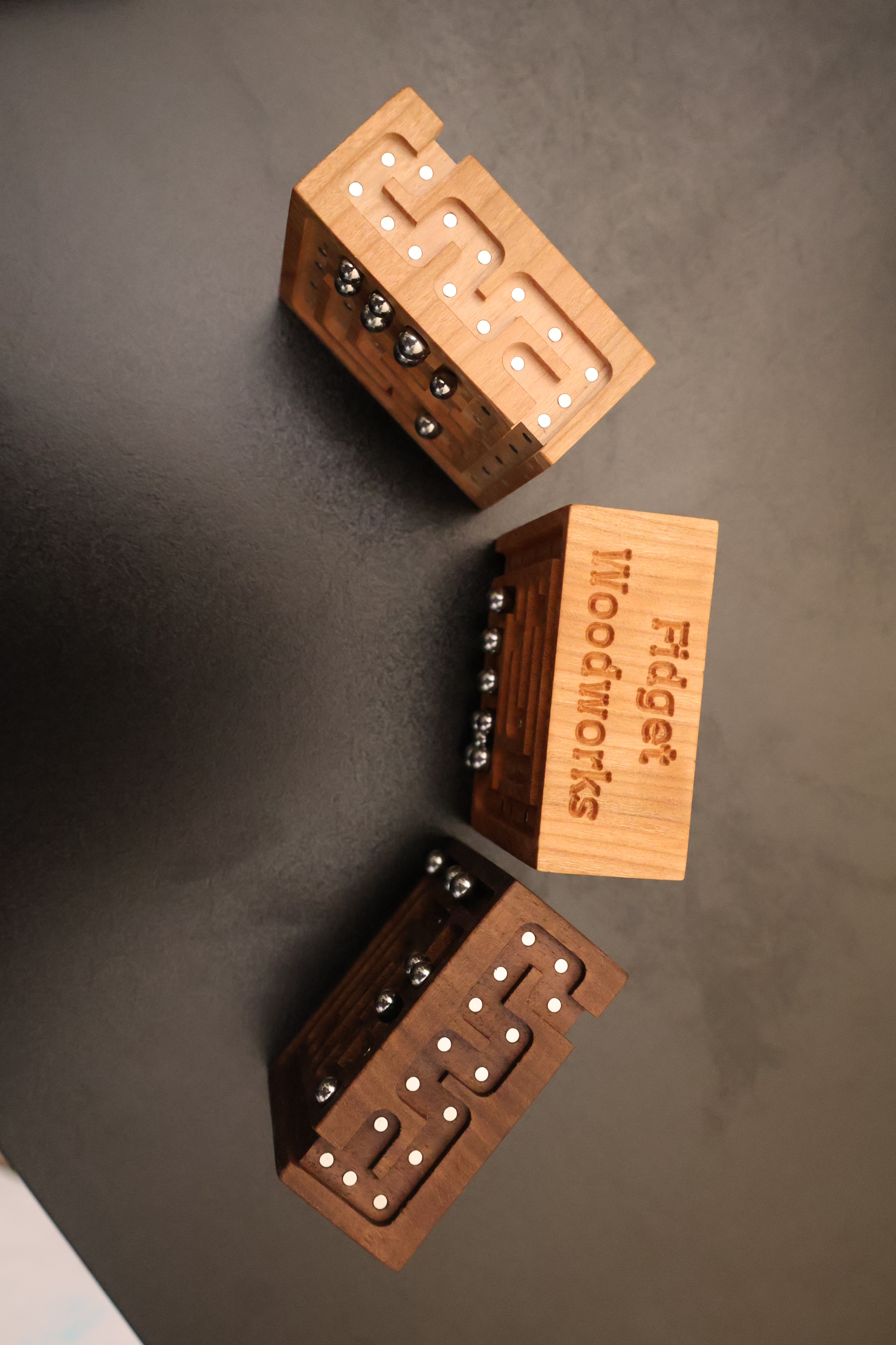 Walnut Wood Magnetic Maze (1 maze)