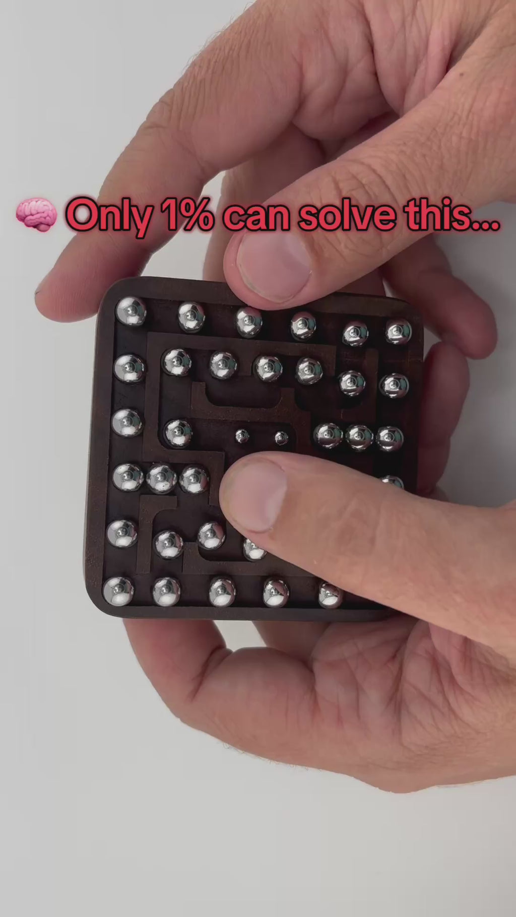 Walnut shuffle puzzle 1 sided